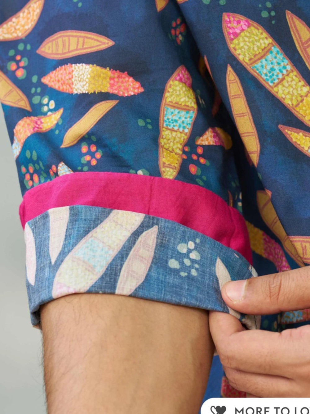 Nicobar Hakuna Button Down Shirt Multi Color Medium - Picture 2 of 12